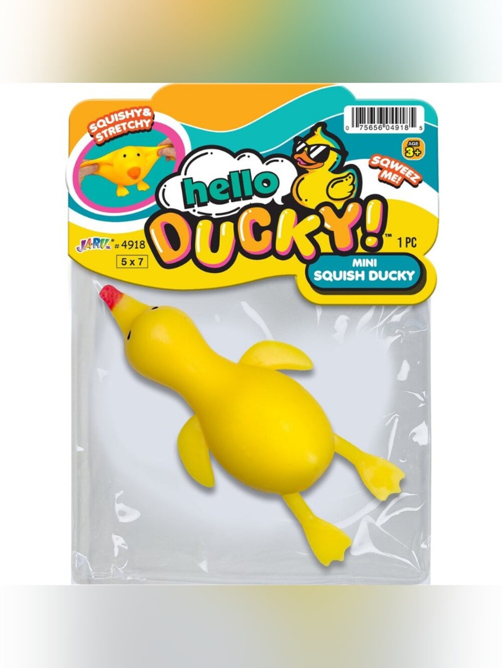 Hello Ducky! Mini Squish Ducky - Yellow